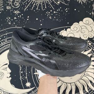 Asics Gel Nimbus 21 Black Athletic Running Shoes Mens Size 9 Gym Activewear